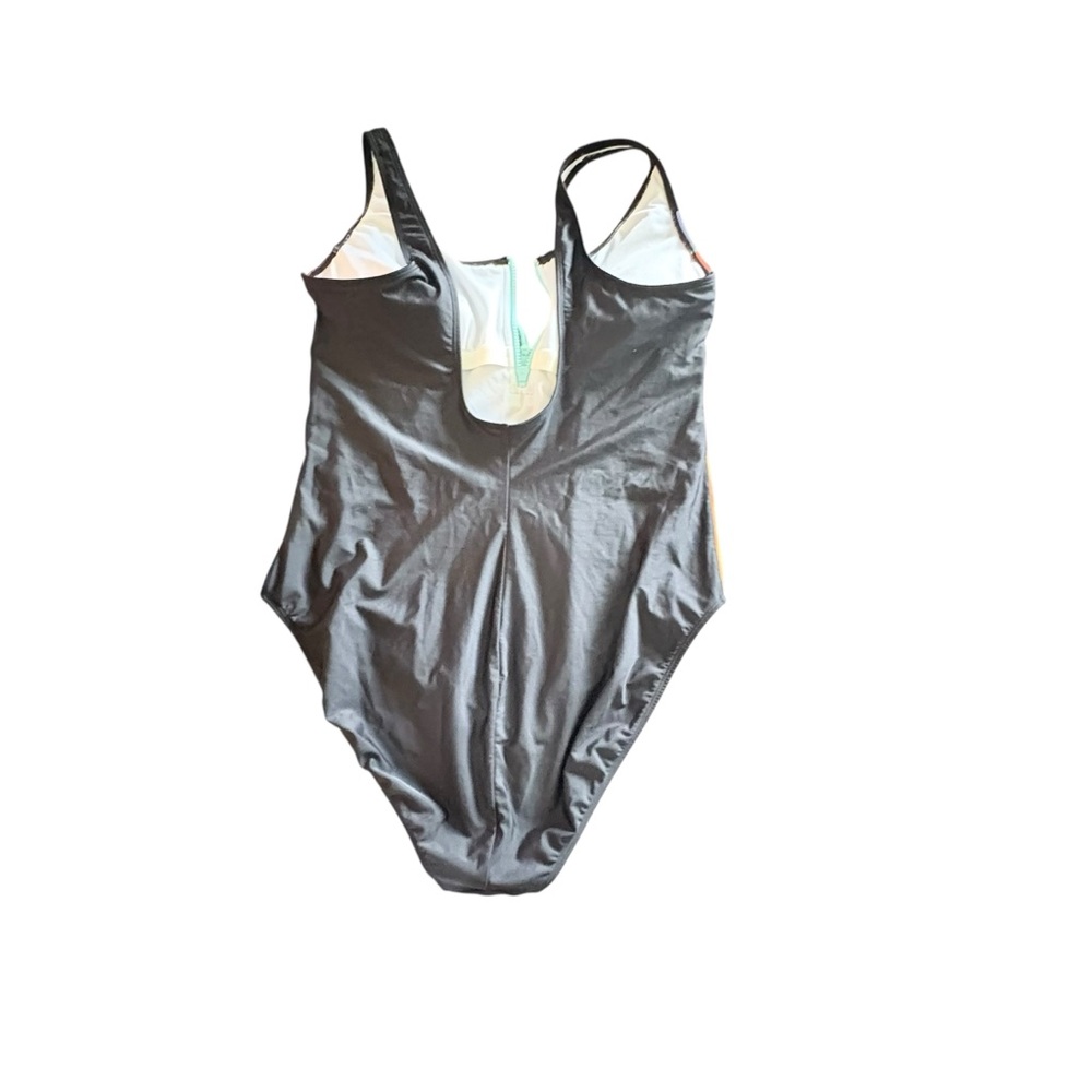Sports Illustrated MultiColor Zip Up One Piece Swimsuit XL - Picture 10 of 14